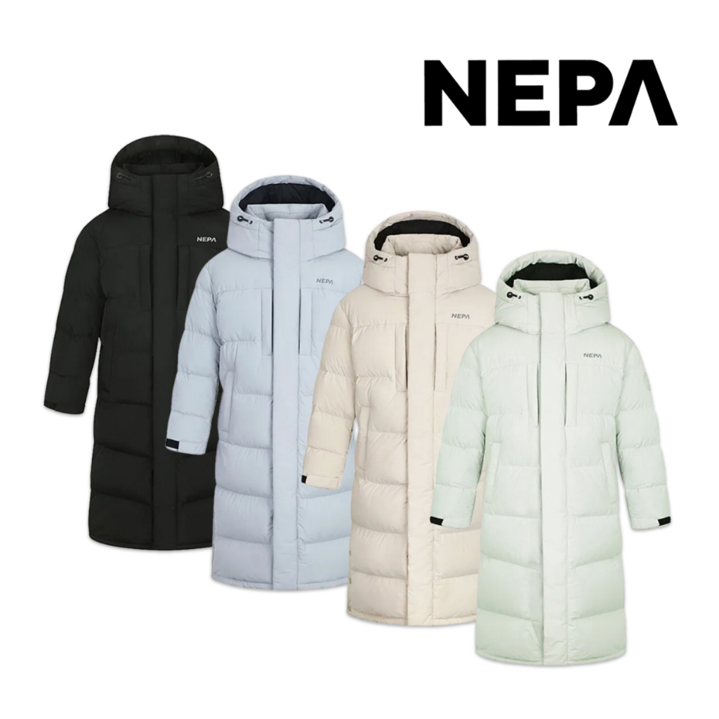 過季特賣❗️韓國 NEPA 男女裝Cyphon Long Down Jkt 長版連帽羽絨外套