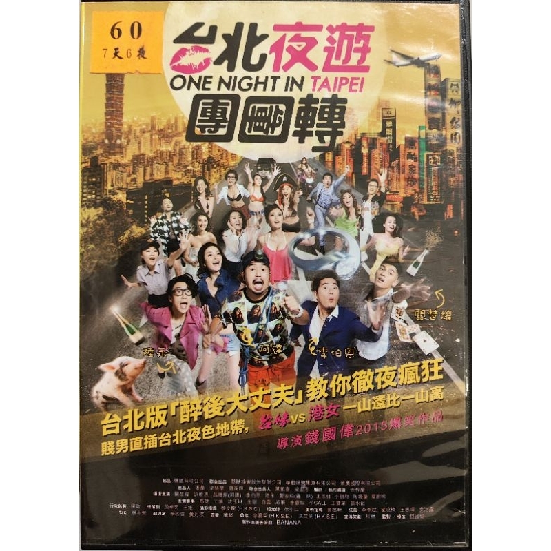 正版DVD-華語【台北夜遊團團轉】-許維恩 王恩佳 雞排妹 關楚耀