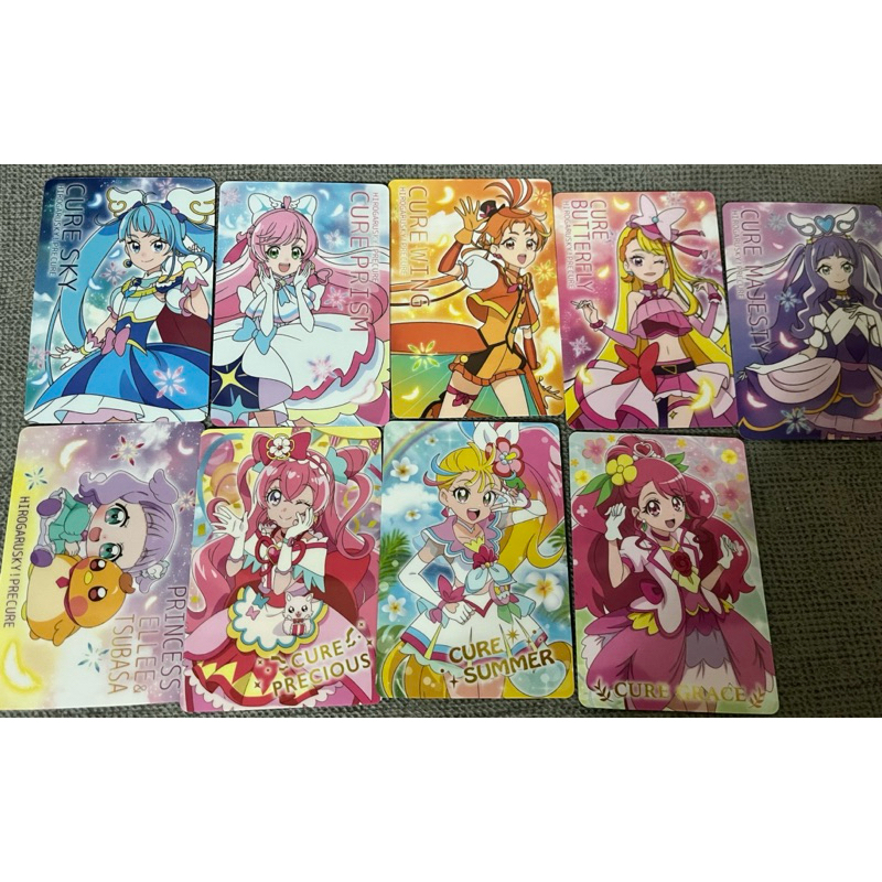 開闊天空 光之美少女 20週年電影 All stars F卡片 晴空天使 稜鏡天使