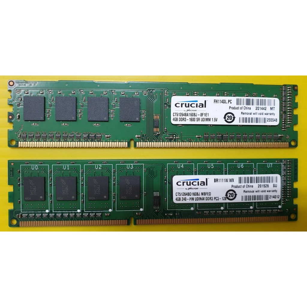 {土城}美光 Micron DDR3 4G 1600 單面_良品