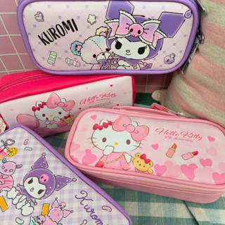 💗正版現貨💗三麗鷗 方形筆袋 大容量 萬用包 筆袋 KITTY 凱蒂貓 化妝包 卡通 多功能包 收納包 收納袋 防刮