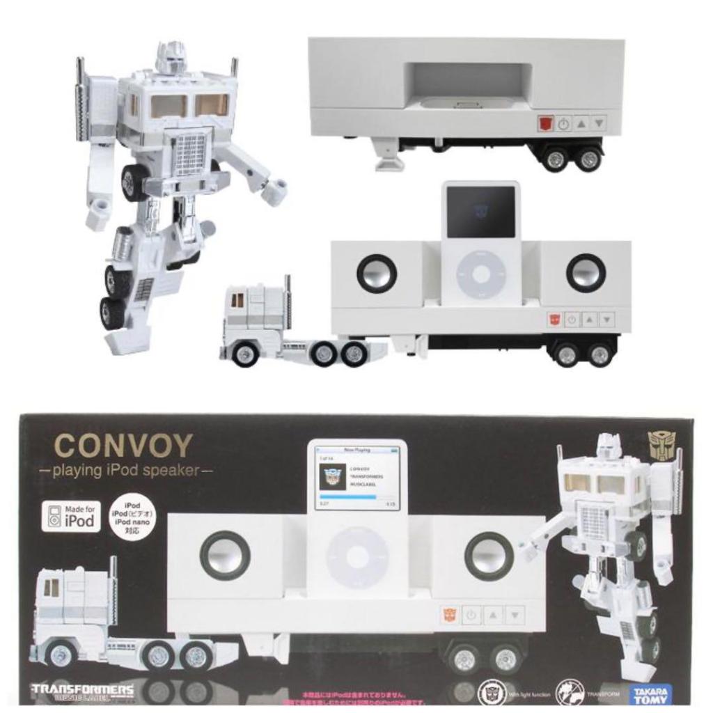 「芃芃玩具」變形金剛日版 TAKARA TOMY 柯博文 白鐵牛貨櫃 iPod 專用喇叭 貨號76743