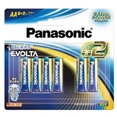 【電子鎖適用】Panasonic 國際牌 Evolta 鈦元素電池 鹼性電池 3號 AA (8+2入)