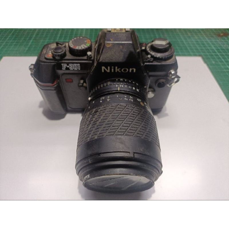 故障機 裝飾機 古董機 尼康 NIKON F301X 單眼自動對焦系统 鏡頭破掉   無法使用 含運費