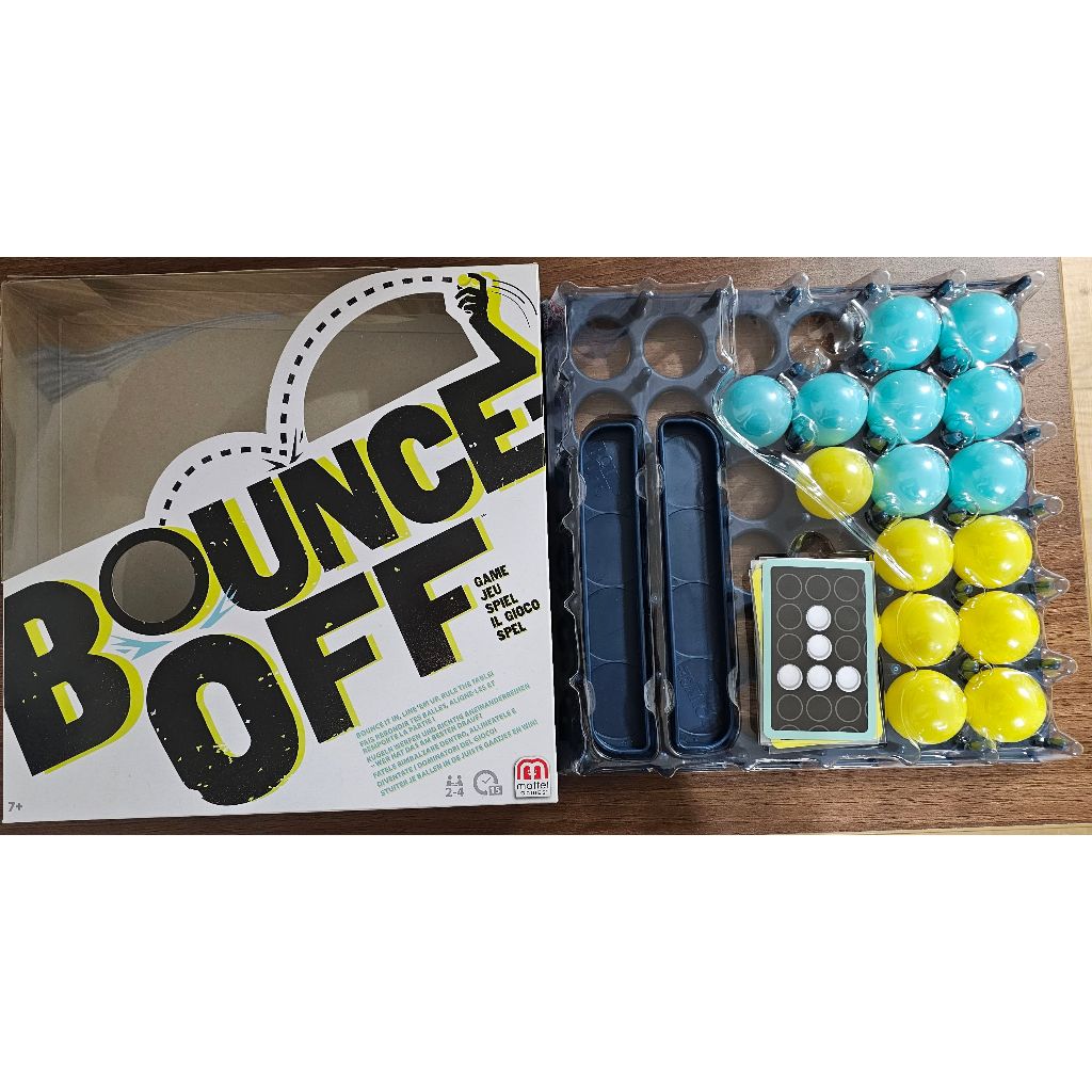 (下單即送小禮物一份) 附贈牌套 二手桌遊現貨 bounce-off 歡樂彈跳球 本身無膜，近全新，僅開盒，微盒損