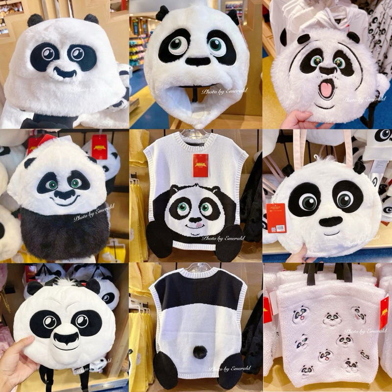 預購 北京環球影城🌍限定 功夫熊貓 熊貓 毛絨帽 造型帽 漁夫帽 斜背包 手拿包 頭套 棒球帽 後背包 玩偶背包