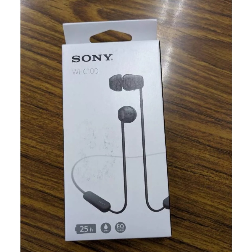 原廠公司貨SONY無線藍牙耳機 WI-C100可用25小時（蘋果認證+安卓通用）