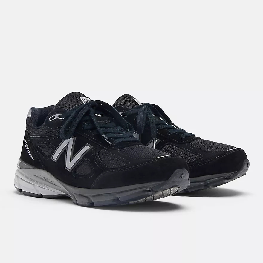 【New Balance】 NB 美國製復古鞋_中性_黑色_U990BL4-D楦 英美鞋