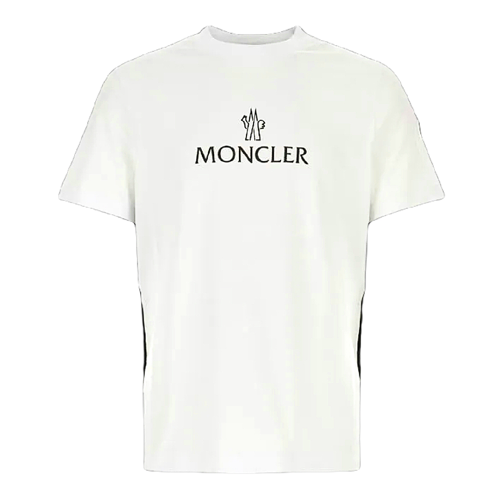 【鋇拉國際】MONCLER 男款胸口文字LOGO 短袖T恤 白色 義大利正品代購 歐洲代購 台北實體工作室