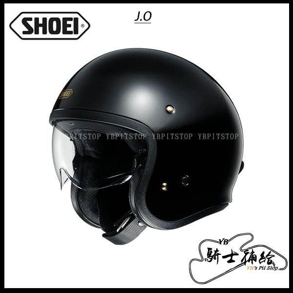 ⚠YB騎士補給⚠ SHOEI J.O BLACK 亮黑 代理公司貨 3/4 復古帽 安全帽 眼鏡溝 內墨片 JO