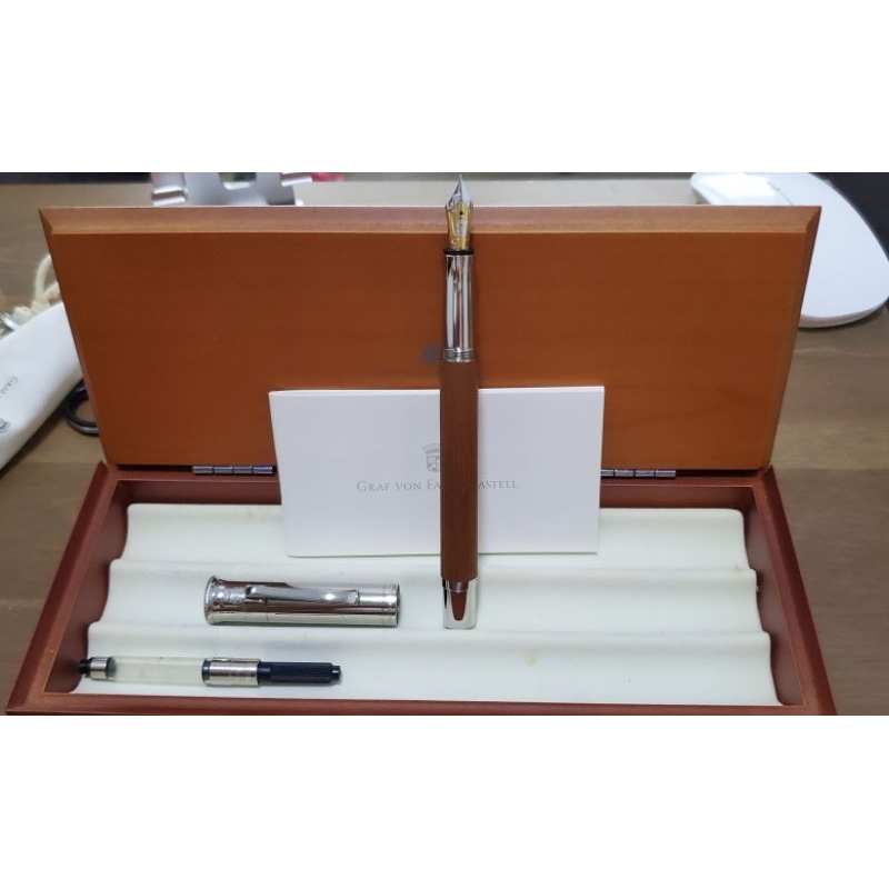 輝柏 Faber-Castell 巴西蘇木鋼筆 EF尖 德國製造  頂級18K 鋼筆