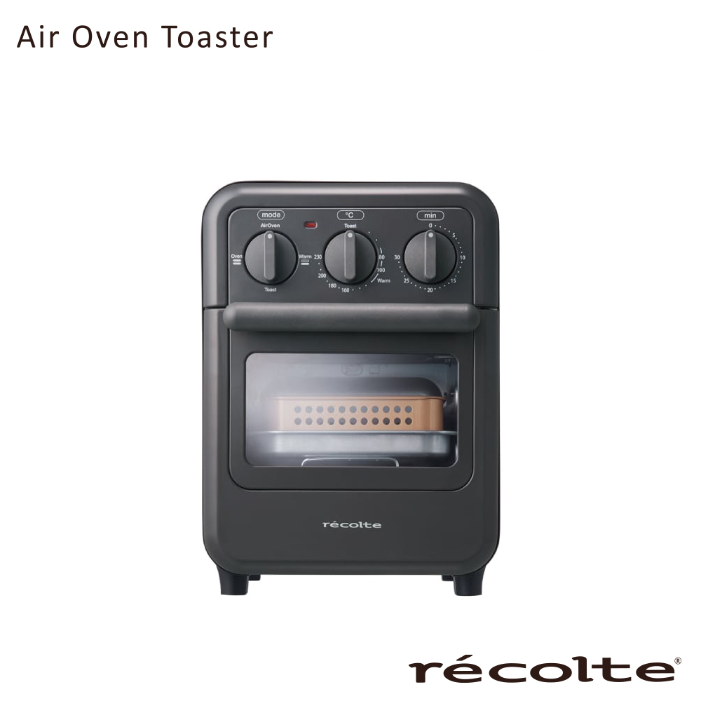 【recolte】日本麗克特 Air Oven Toaster 氣炸烤箱 RFT-1 氣炸 炙烤 烤吐司 解凍 磨砂灰