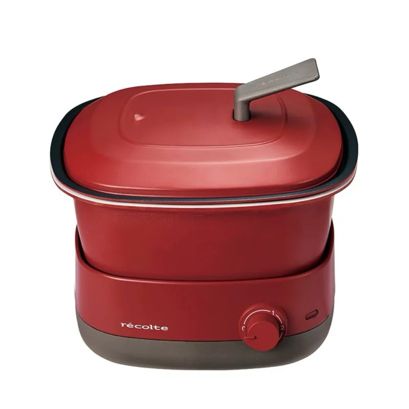 Recolte 麗克特 carre調理鍋(rpd-4 多功能料理小方鍋) 紅色 全新 帶原包裝
