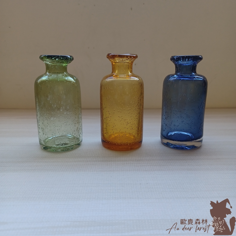 𐂂歐鹿森林𖤣𖥧𖥣𖡡𖥧𖤣 日本 花瓶  玻璃花瓶 彩色花瓶 透明花瓶 插花 花器 空瓶 玻璃 玻璃瓶 擺設【 A76 】