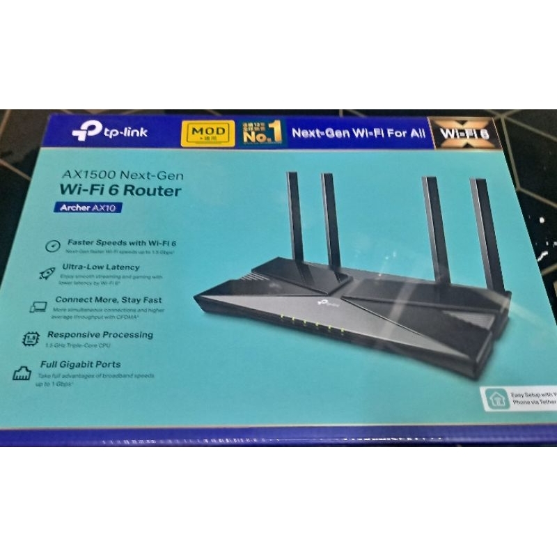 TP-Link Archer AX10 AX1500 wifi 6  Gigabit雙頻無線網路分享路由器