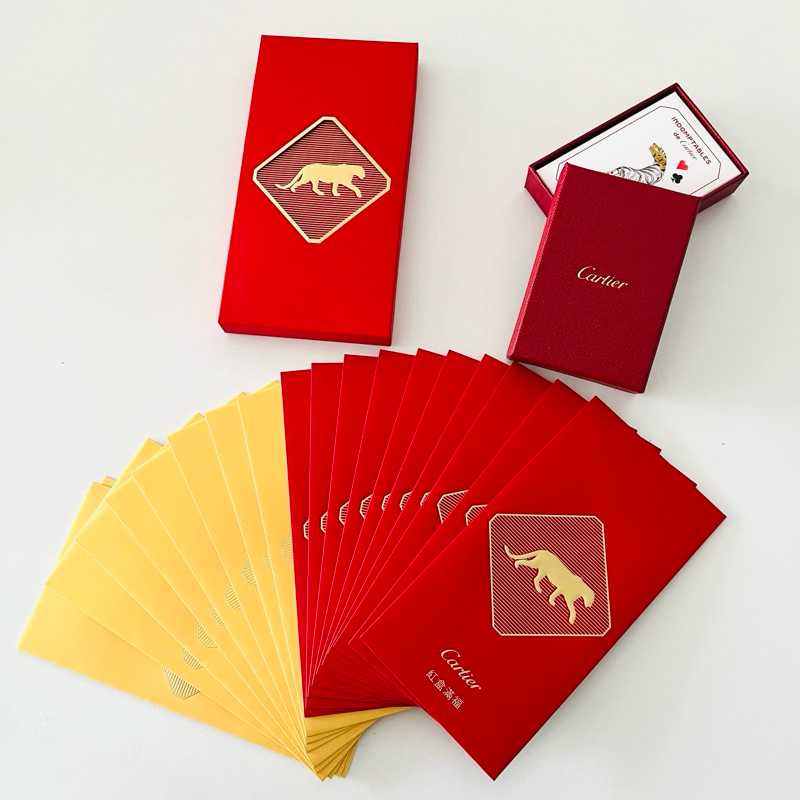 【立馬寄出】全新 2024年 龍年 Cartier 卡地亞 紅包 紅包袋 撲克牌