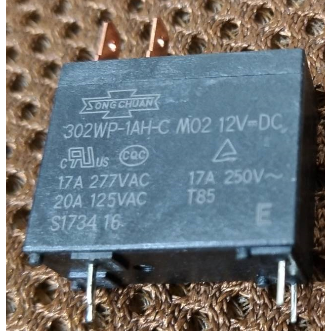 302WP-1AH-C M02 17A 12V 電熱水器 微波爐 繼電器