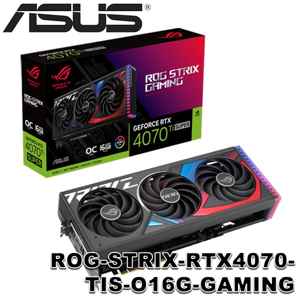 【MR3C】含稅 ASUS 華碩 ROG-STRIX-RTX4070TIS-O16G-GAMING 4070TIS 顯卡