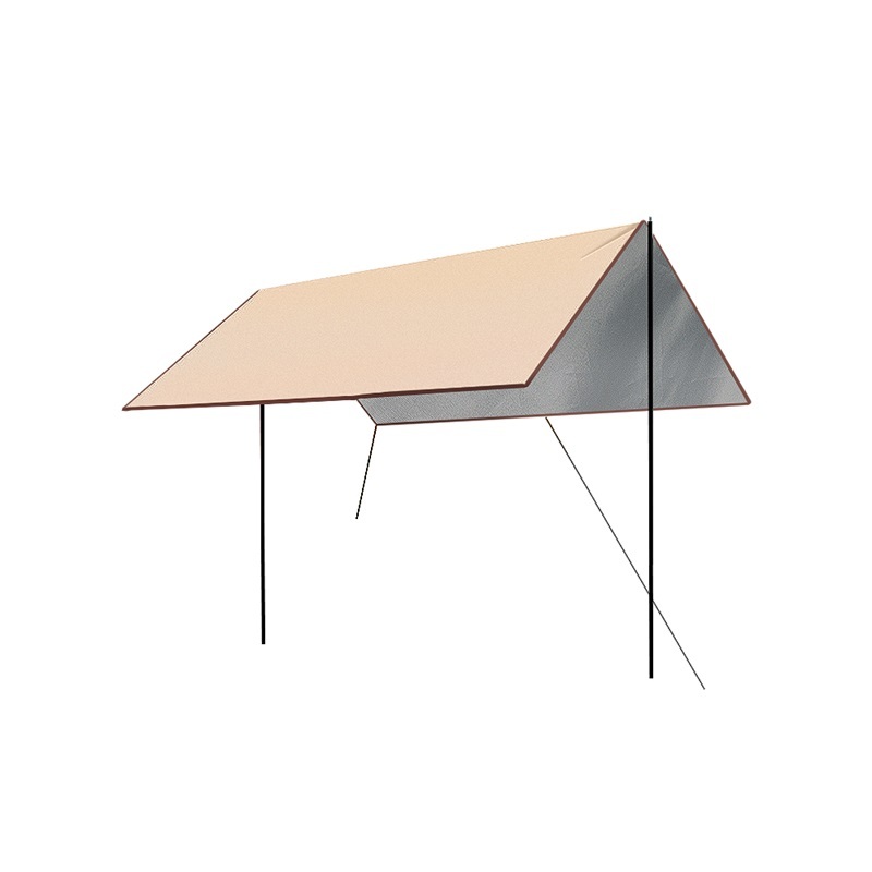 【在台現貨 快速寄出】【KAIDA】4-6人戶外露營抗雨遮陽大型塗銀天幕－贈收納袋 方形3x4