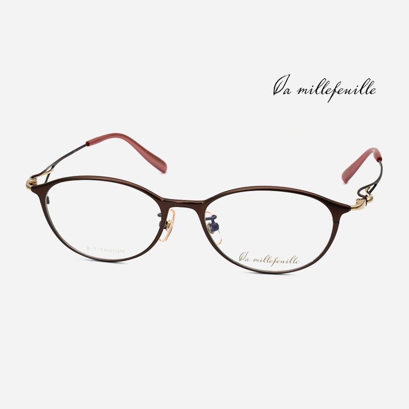 La millefeuille MLF-115 日本拉米勒眼鏡｜純鈦女氣質超輕眼鏡 女生品牌眼鏡框【幸子眼鏡】