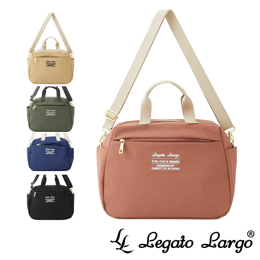 Legato Largo 可水洗手提斜背兩用波士頓包 (LT-E1333Z)