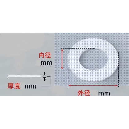 墊片現貨 PTFE 鐵氟龍 減壓表 錶 鋼瓶墊片 / 墊圈/氬氣錶 CO2錶/氣體減壓閥