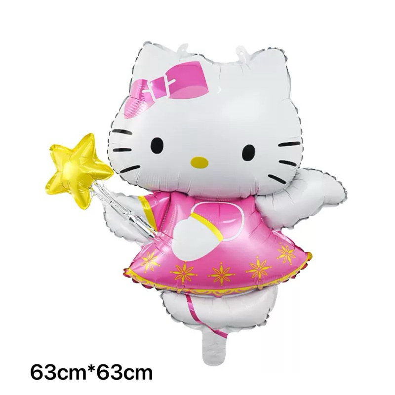 (台灣現貨) 24h出貨Hello Kitty 天使款 鋁膜生日氣球佈置