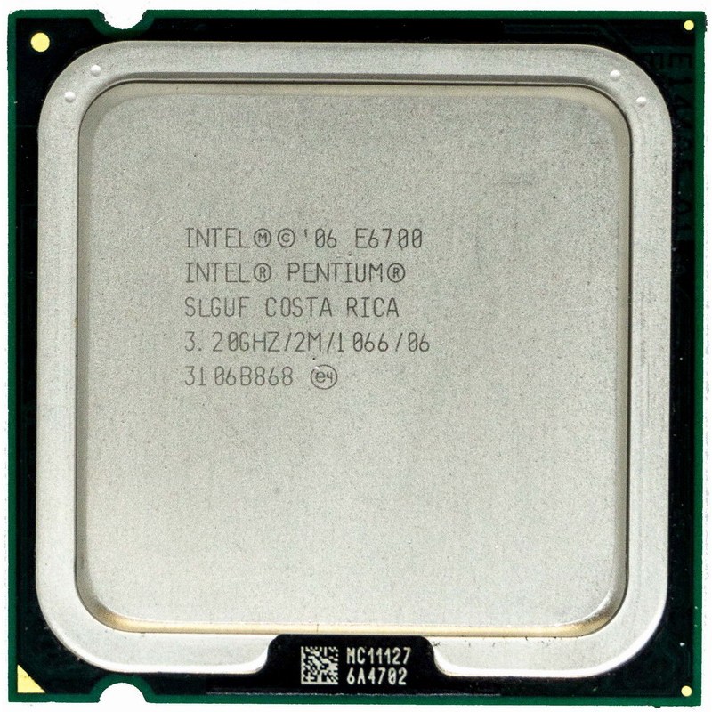Intel Pentium E6700 雙核心775腳位處理器、 2M快取、3.2G、1066MHz、散裝、無含風扇