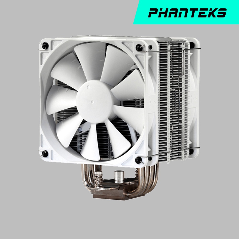 Phanteks 追風者PH-TC12DX雙風扇溫控白色版6毫米銅熱管電腦水冷CPU散熱器