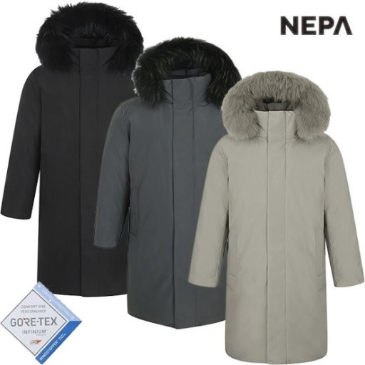 韓國登山品牌 NEPA 過季 GORE-TEX 材質 ARTE 長版羽絨外套型號 7I72052~預購中 下標先請先詢問