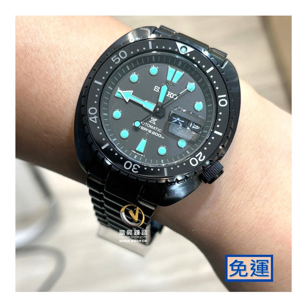 精工SEIKO KING TURTLE 夜視鏡黑潮機械潛水男錶☆公司貨☆SRPK43K1_SK002☆公司貨_保固三年