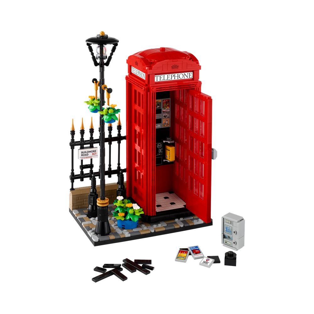 【積木樂園】樂高 LEGO 21347 IDEAS 系列 Red London Telephone Box 倫敦紅色電話