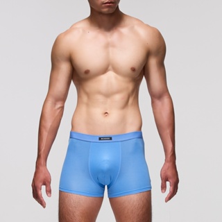 DADADO-機能系列-勁涼降溫透氣孔洞褲 M-LL合身平口內褲(水藍) GHC402LB