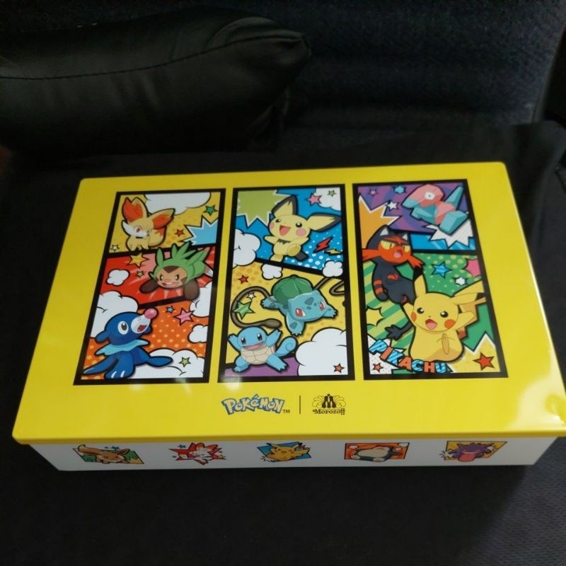 日本 寶可夢餅乾盒 寶可夢鐵盒 空鐵盒 寶可夢禮盒