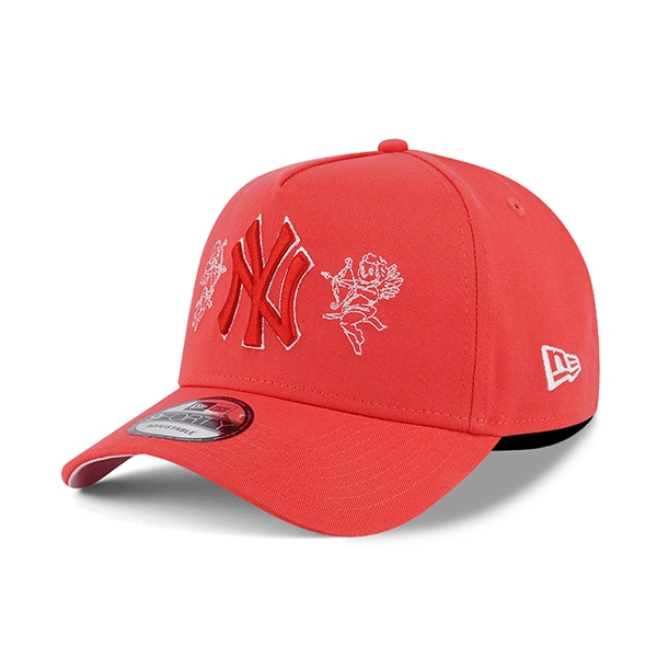 【NEW ERA】MLB NY 紐約 洋基 桃紅色 邱比特 情人節 9FORTY 卡車帽【ANGEL NEW ERA】