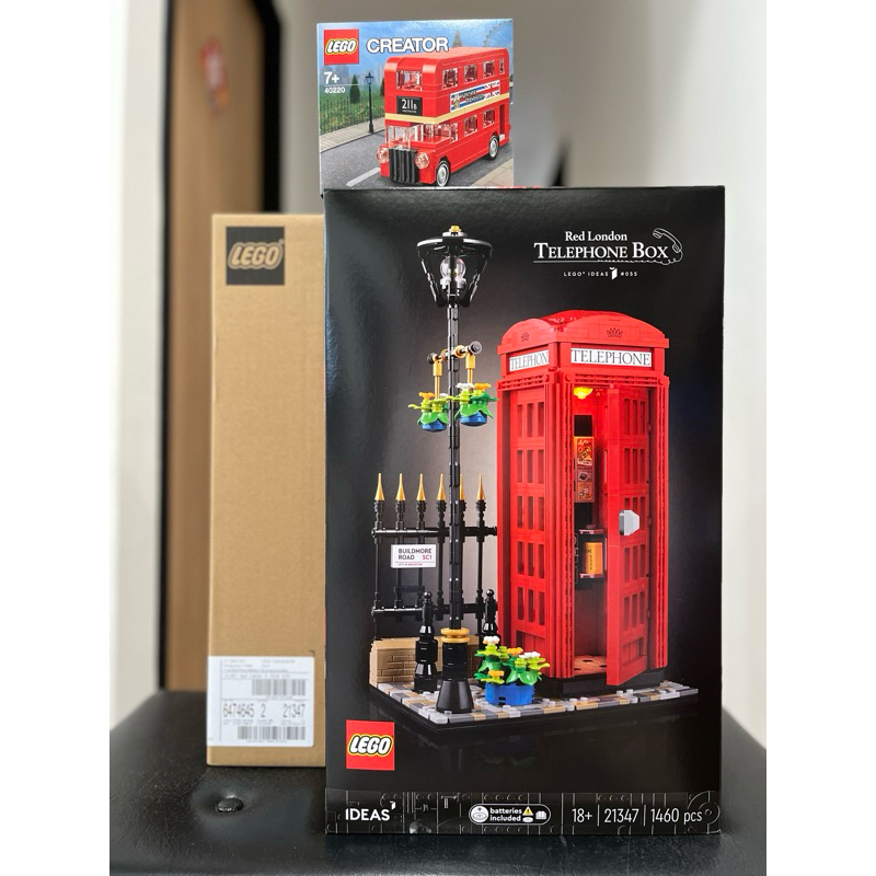 「奇奇蒂蒂」Lego 樂高 21347 倫敦紅色電話亭 Telephone Box + 40220 雙層巴士