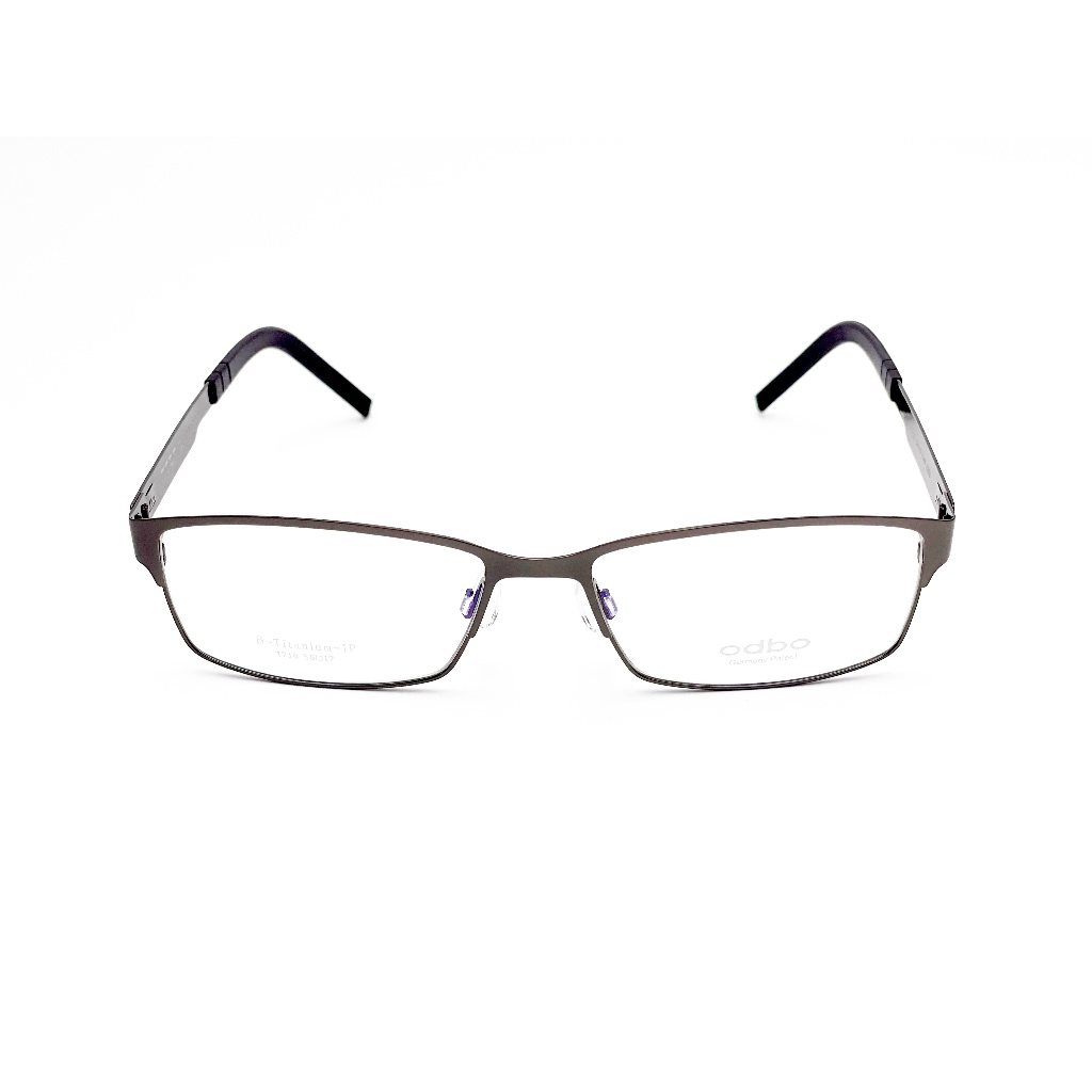 【全新特價】odbo 鈦金屬光學眼鏡鏡框 1718 C2GD 亮槍色 輕量化無螺絲設計