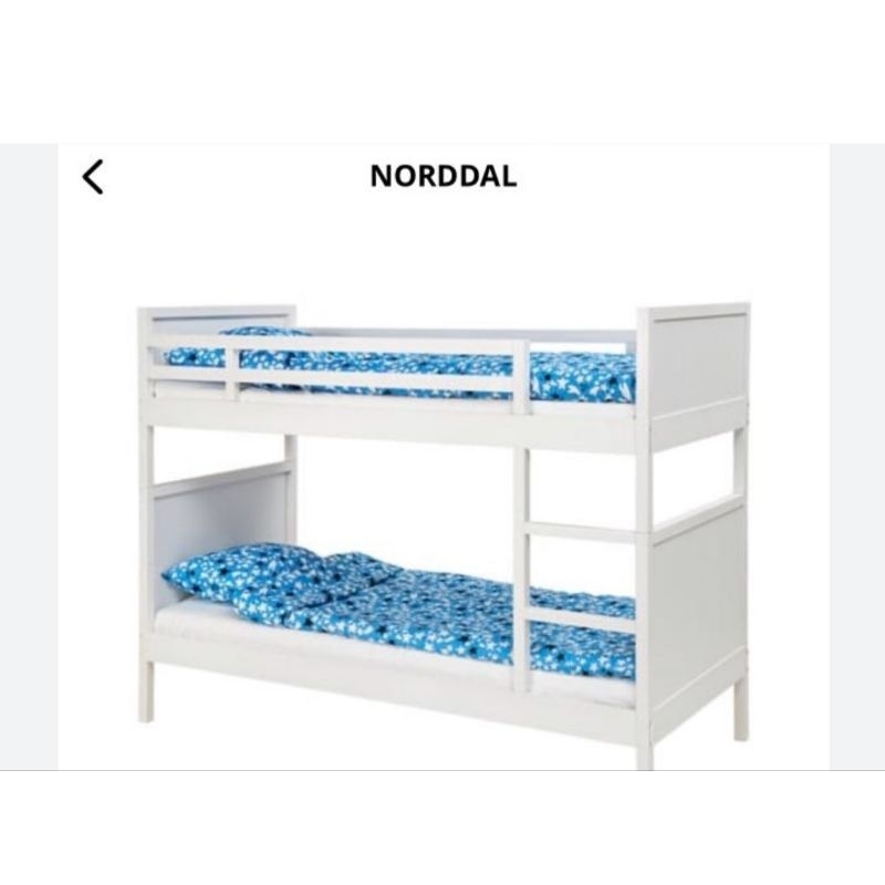 ikea上下舖 板橋自取 ikea norddal 實木