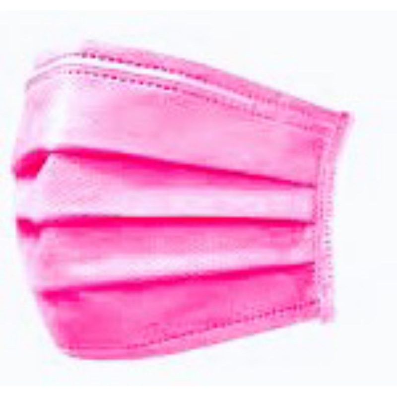 台灣製韓風立粉紅色美顔顯瘦輕薄款透氣口罩50入