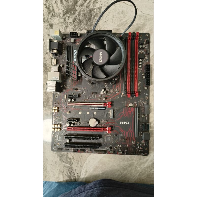 微星 Msi B350 GAMING PLUS am4 主機板 AMD RYZEN 1600 cpu