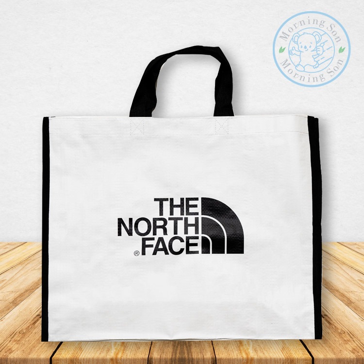 現貨有發票♡ 韓國限定款 THE NORTH FACE 北臉環保手提袋 2022年新款 購物袋 經典黑標logo