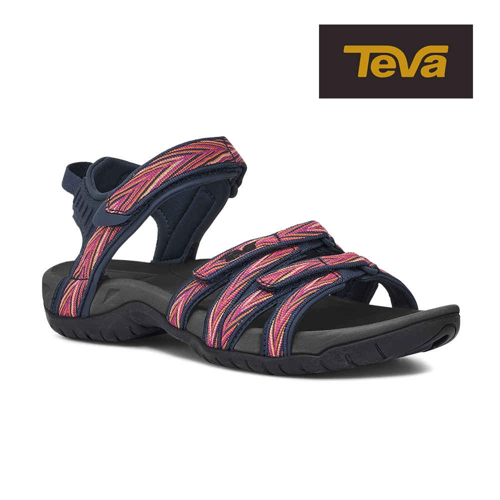 【TEVA】女涼鞋 水陸多功能運動涼鞋/雨鞋/水鞋-Tirra 棕櫚靛藍/玫瑰紫(原廠)
