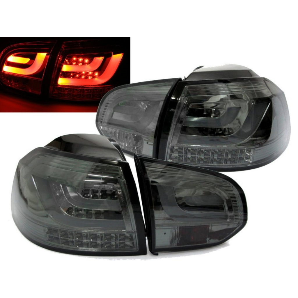 出清價-VW 福斯 Golf 6 MK 6 GTI TDI 08 09 10 11 12 13 光柱LED尾燈 紅白燻黑