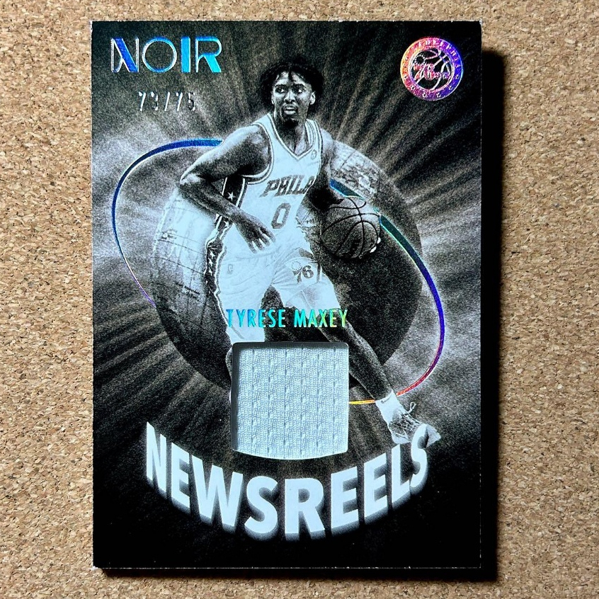 2022-23 Panini Noir Tyrese Maxey Patch 限量 /75 實戰球衣卡