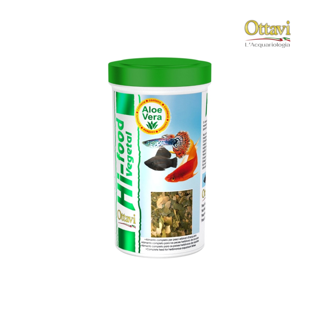 Ottavi 歐特 小型魚 藻食 長效飄浮飼料 250ml 觀賞魚 含維生素A D3 義大利原裝進口