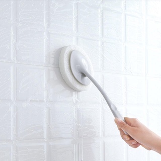 浴室長柄海綿刷 可拆卸馬桶刷子牆壁 馬桶清潔刷 浴缸海棉刷 地板瓷磚刷 百潔布