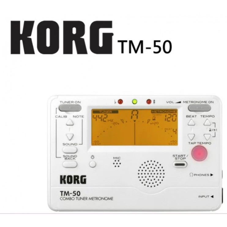 調音節拍器KORG TM-50（另有一臺是酒紅色的TM-60）