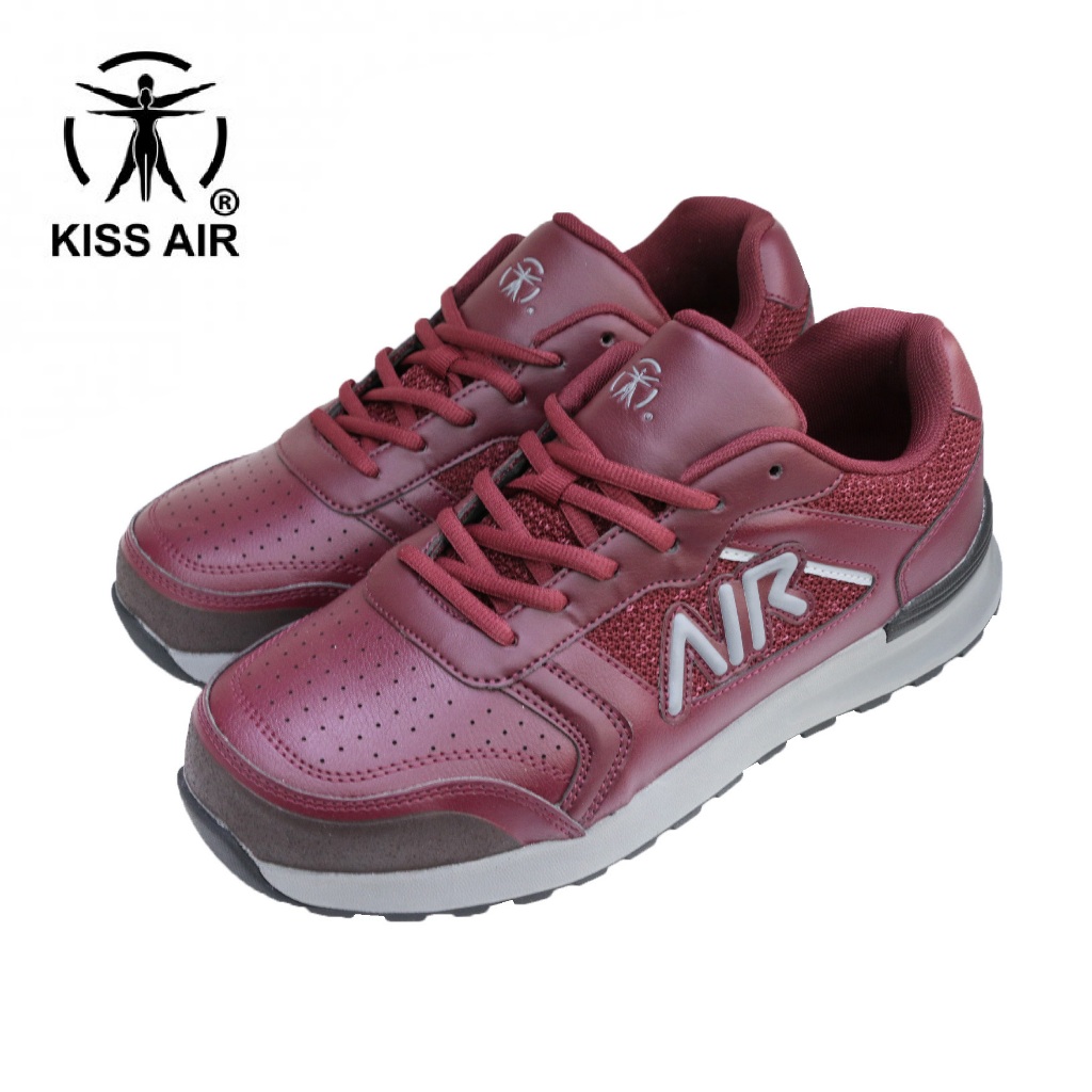 SK 鞋子大王｜KISS AIR 男款 鋼織混紗 玻璃纖維 防護鞋 工作運動型鞋款 - 紅