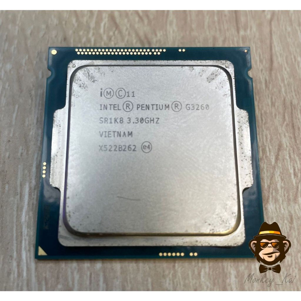 【二手】Intel Pentium 處理器 G3260 CPU 雙核心 3.30 GHz LGA1150 22nm