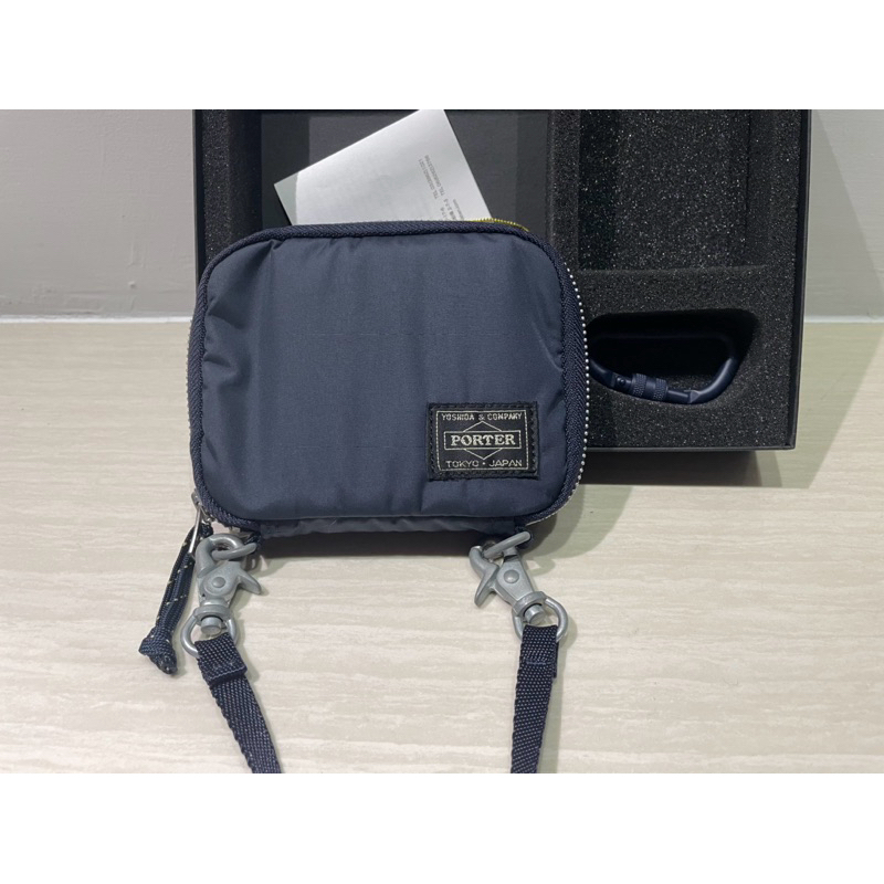 日本製 吉田 PORTER LIBERTY WALLET 錢包 零錢包 835-16501 掛頸包 短夾 斜背 藍色